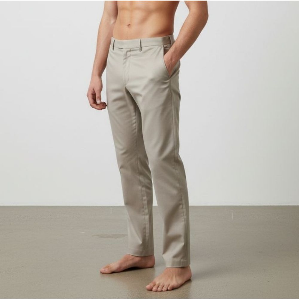 NEW- Calvin Klein Light Cream Trousers
